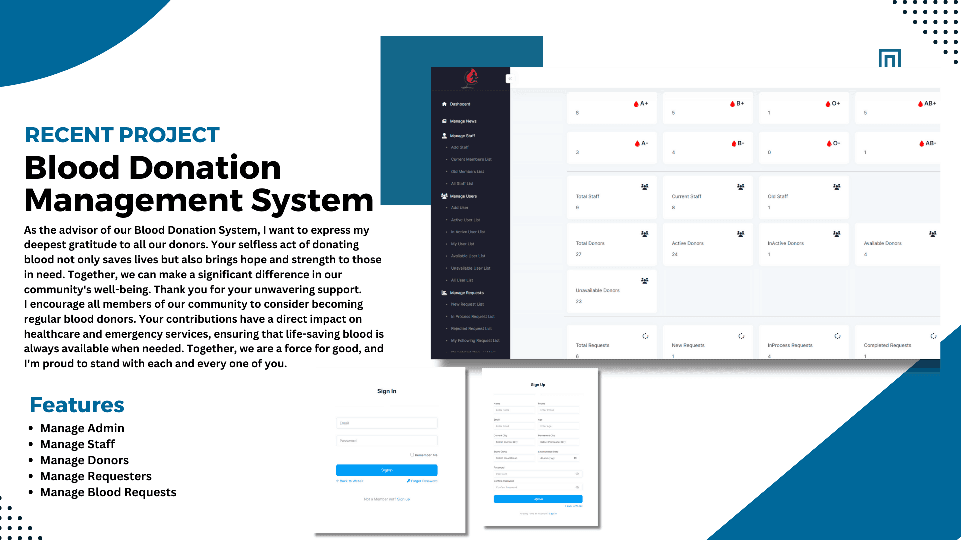 Blood Donation Management System