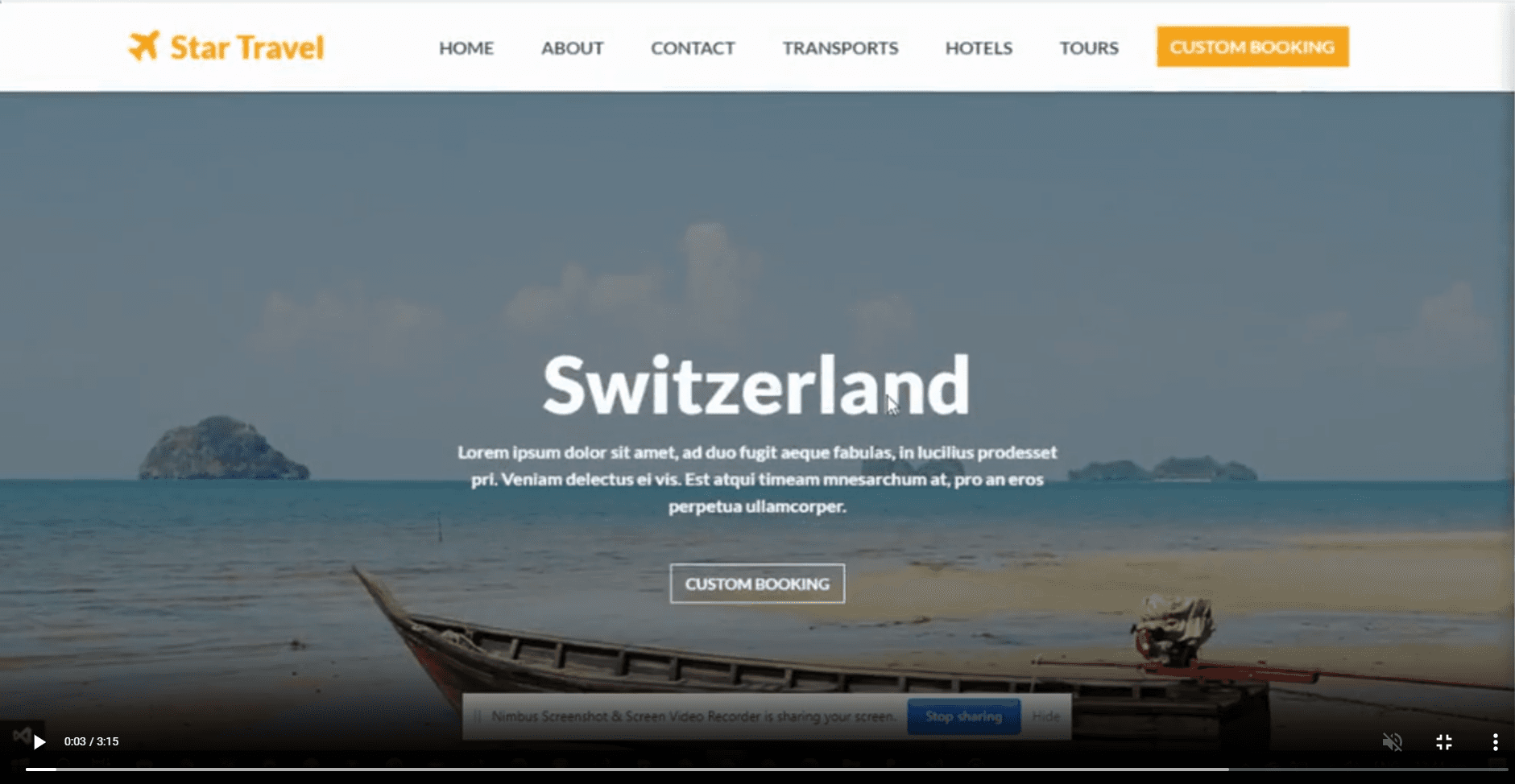 Star Travel — Travel Booking System